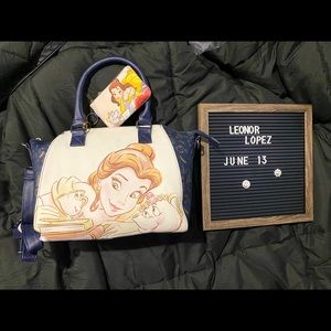 Belle satchel with Mrs. Potts and Chip.